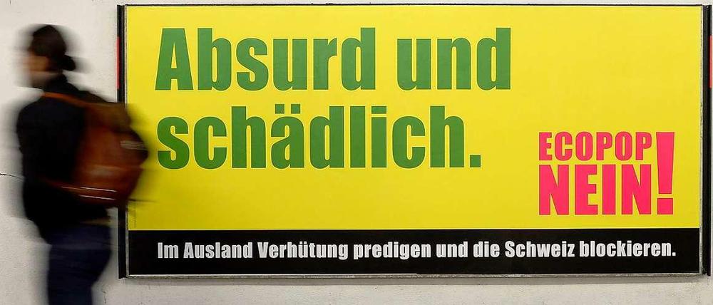 Es regt sich Kritik an den Zielen der Ecopop-Bewegung. 