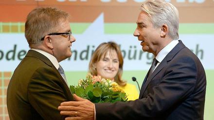 Thomas Strobl (r.) gratuliert Guido Wolf.