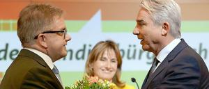Thomas Strobl (r.) gratuliert Guido Wolf.