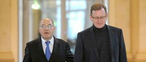 Linkspartei-Politiker Gregor Gysi (links) und Bodo Ramelow.