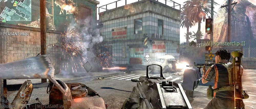 Screenshot des Computerspiels "Call of Duty": auch so ein Ersatz für die Knallsüchtigen.