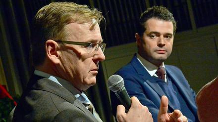 Die künftigen Konkurrenten: Bodo Ramelow (links) und Mike Mohring.