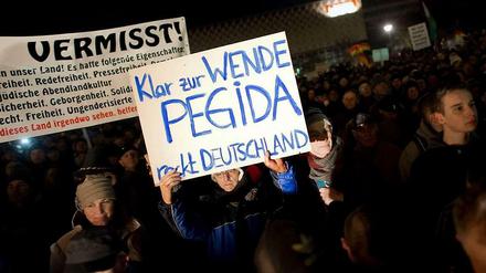 Pegida in Aktion - die Aufwiegler bei der Arbeit