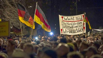 "Pegida"-Demonstration in Dresden