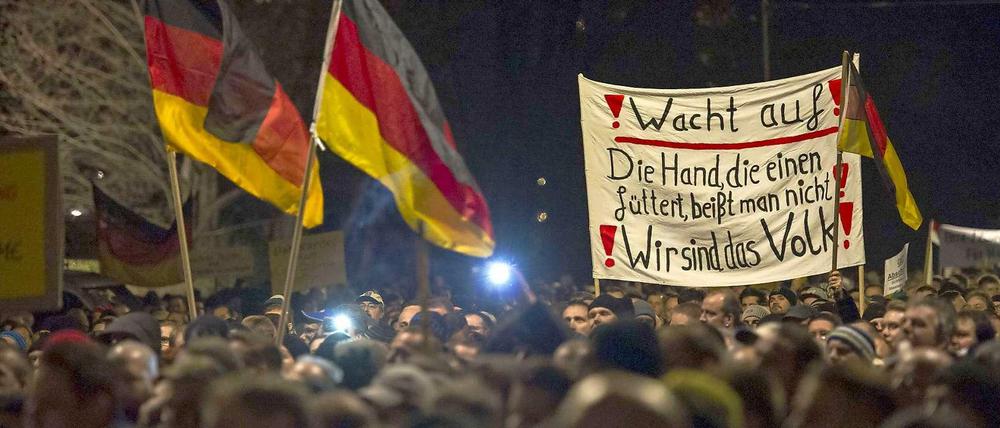 "Pegida"-Demonstration in Dresden
