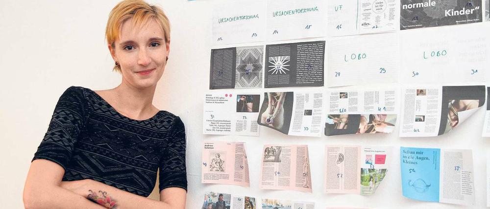 Denise Linke im Kreuzberger Redaktionsbüro von „Nummer“.