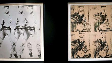 „Triple Elvis“ und „Four Marlons“ von Andy Warhol.