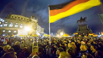 Eine "Pegida"-Demo in Dresden