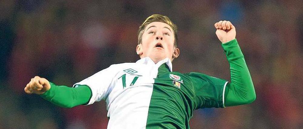 Hohe Ziele. Harry Wilson ist der jüngste Spieler, der bis dato für Wales spielte.