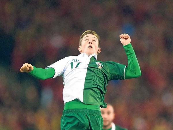 Hohe Ziele. Harry Wilson ist der jüngste Spieler, der bis dato für Wales spielte.