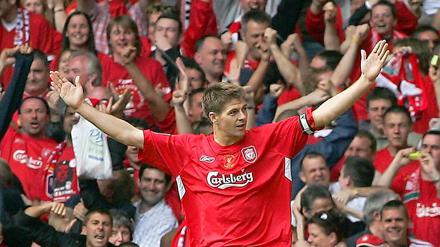 Roter unter Roten. Steven Gerrard ist selbst ein Fan der Reds