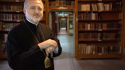 Elpidophoros Lambriniadis, Metropolit von Bursa, im Priesterseminar in Istanbul.