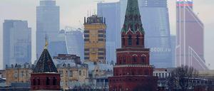 Blick auf den Kreml und den Moskauer Geschäftsbezirk: Russlands Wirtschaft steht unter Druck.