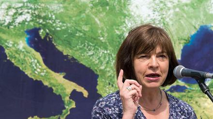 Die Fraktionschefin der Grünen im Europaparlament, Rebecca Harms.