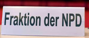 Die NPD hat keinen Zulauf.