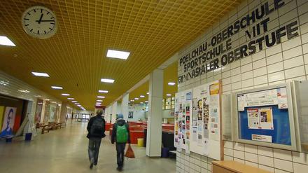 Blick ins bisherige Gebäude der Poelchau-Schule.