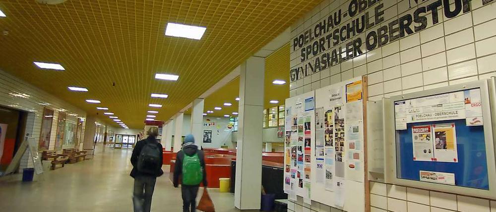 Blick ins bisherige Gebäude der Poelchau-Schule.