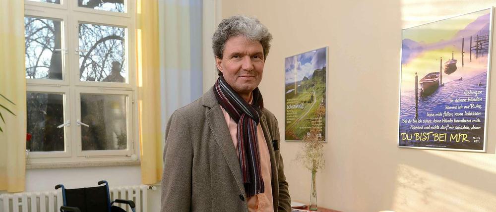 Der Gerontologe Eckehard Schlauß vom Evangelischen Krankenhaus Königin Elisabeth Herzberge in Lichtenberg.
