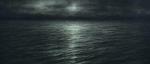 Danja Akulin, ohne Titel, 2014, Kohle auf Leinwand, 130 x 175 cm