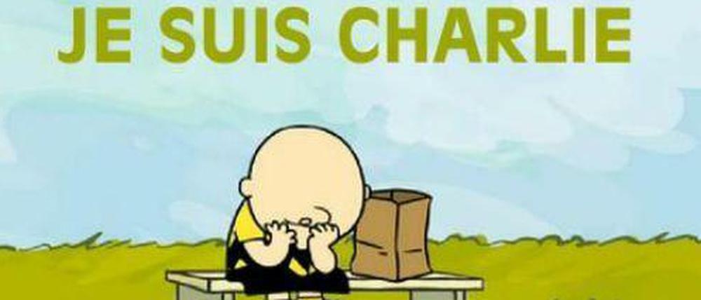 Eines von vielen Reaktionen von Karikaturisten auf den Anschlag auf "Charlie Hebdo". Hier ein Beispiel von Magnus Shaw, was er getwittert hat.