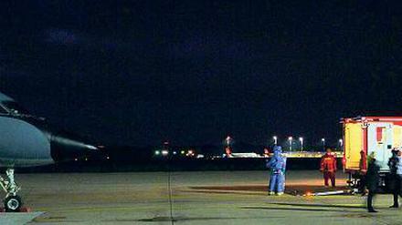 Schutz geht vor. Der Ebola-Helfer kam am Sonnabend in Tegel an. 