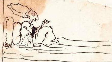 Unerschrockene Neugier. Berninis Karikatur von Papst Innozenz XI., entstanden zwischen 1676 und 1680, ist die wohl berühmteste Zeichnung in der Leipziger Bernini-Sammlung. 