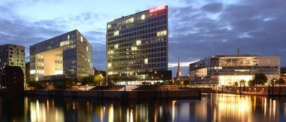 Das "Spiegel"-Verlagsgebäude an der Hamburger Ericusspitze.