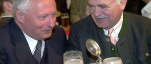 Peter Gauweiler (CSU) und Oskar Lafontaine (damals noch SPD) am 5. März 2003. 