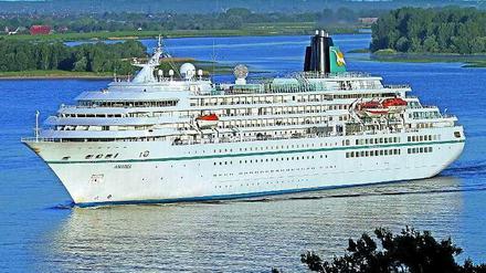 Das Kreuzfahrtschiff "Amadea". Hier drehte das ZDF Folgen der Fernsehreihe "Das Traumschiff"