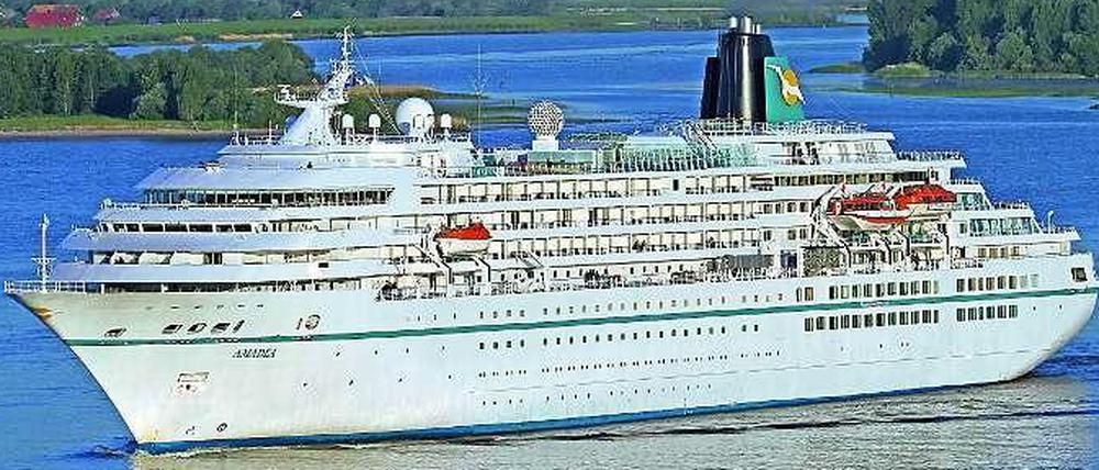 Das Kreuzfahrtschiff "Amadea". Hier drehte das ZDF Folgen der Fernsehreihe "Das Traumschiff"