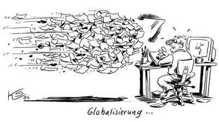 Bumerang. Klaus Stuttmann zeichnet aus Erfahrung - für die Ansicht der ganzen Karikatur auf das Lupensymbol klicken.