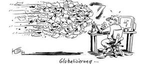 Bumerang. Klaus Stuttmann zeichnet aus Erfahrung - für die Ansicht der ganzen Karikatur auf das Lupensymbol klicken.