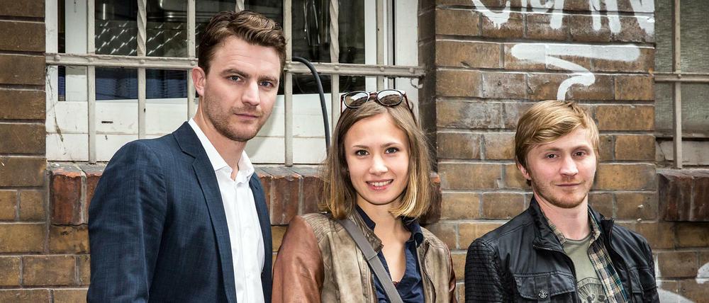 Das Erfurter "Tatort"-Team: Friedrich Mücke, Alina Levshin, Benjamin Kramme