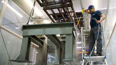 Während andere Wirtschaftszweige schwächelten, war in der Industrie, wie hier bei ThyssenKrupp, ein Aufwärtstrend zu erkennen.