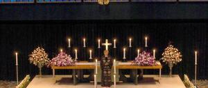 Das Innere der Kirche während eines Gottesdienstes (Archivbild).