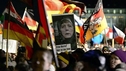 "Pegida"-Demonstration am Montagabend in Dresden