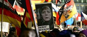 "Pegida"-Demonstration am Montagabend in Dresden