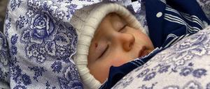 Erschöpft. Wer viel Neues erlebt, muss auch viel schlafen.