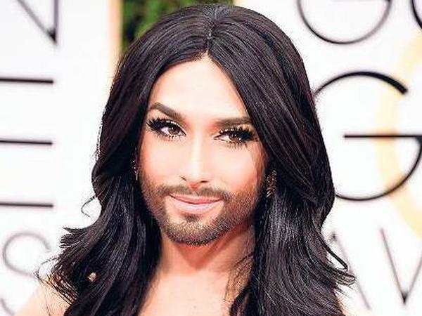 Conchita Wurst war das Highlight auf dem roten Teppich.