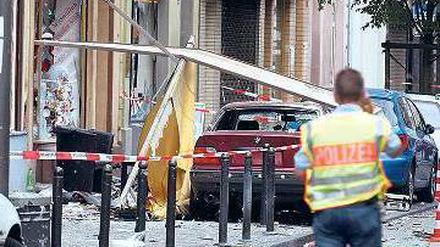 Nach der Tat. Nägel aus der selbst gebastelten Bombe des Terrortrios waren nach dem Anschlag im Juni 2004 in alle Richtungen geflogen.