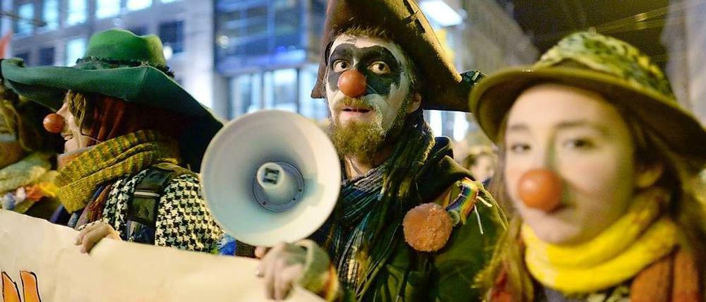 Phantasievoller Protest: Nolegida-Demonstration am Montagabend in Leipzig