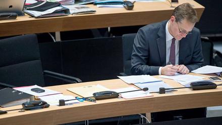 Am Donnerstag im Abgeordnetenhaus: der Regierende Bürgermeister Michael Müller. 