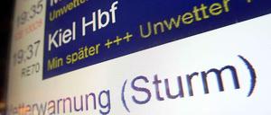 Wegen Unwetter kam die Bahn 2014 öfters zu spät.