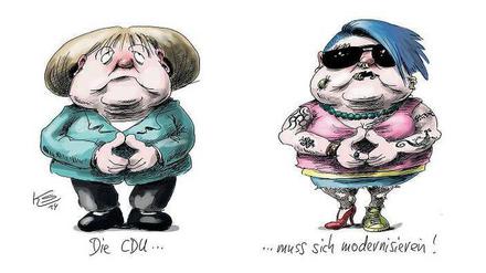Anmaßend? Vielleicht. Aber lustig. Und ohne Konsequenzen. Tagesspiegel-Karikaturist Stuttmann stellt derzeit in Luckau aus.