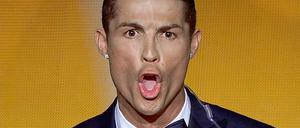 Cristiano Ronaldo stieß einen spitzen Jubelschrei aus.