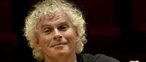 Gutgelaunter Jubilar: Sir Simon Rattle.