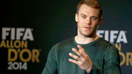 "Ich habe ein fantastisches Jahr 2014 erlebt!" - Manuel Neuer war nicht enttäuscht darüber, dass es für ihn nicht zum Weltfußballer 2014 gereicht hat.