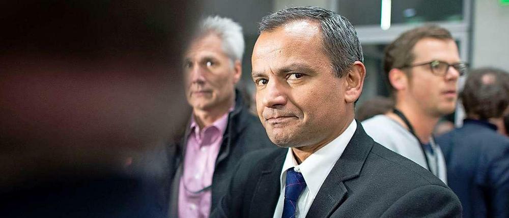 Sebastian Edathy vor dem Untersuchungsausschuss des Deutschen Bundestages.