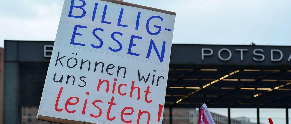 Großdemo in Berlin: Zehntausende protestieren gegen Massentierhaltung, Gentechnik und Bienensterben.