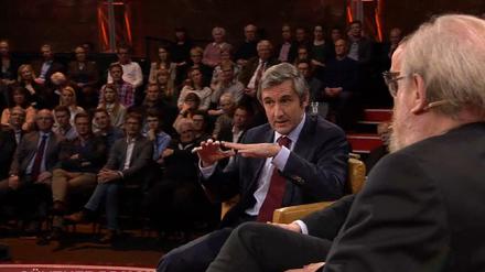 Keine Claqueure: Die Studiogäste der Pegida-Diskussion bei Jauchs ARD-Talk.